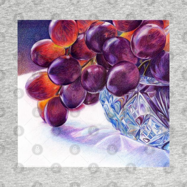 Grapes in Crystal Bowl by valentina9